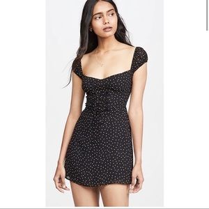 Reformation Jess polka dot mini dress size 2